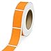 LabelsNstickers Custom Printed Standard Label Rolls - Rectangle - 3 x 6 - Neon Orange - 125 Labels/Roll