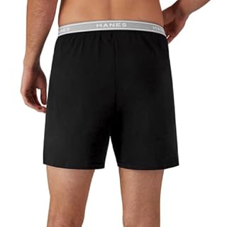Hanes mens Exposed Waistband Knit - Multiple Packs Available boxer shorts, Assorted (Pack of 5), X-Large US