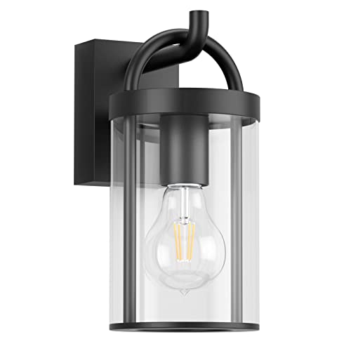 Klighten Außenwandleuchte Vintage, Wandleuchte Aussen Industrial, Schwarz...