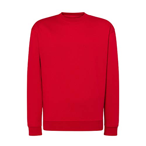 FYL Sweat-shirt à col rond pour homme, Rouge, M Cover