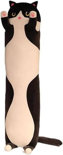 Youlines抱きまくら ねこ縫い包み ネコぬいぐるみ 可愛い もこもこ 添い寝 抱き枕 猫おもちゃ 柔らかい 多機能 横向き寝 洗える 癒し系 横寝サポート プレゼント かわいい ふわふわ (A,110cm(1.3kg))