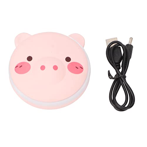 USB Hand Warder Specchio Luminoso Piggy e Power Bank, 1000MAH Ricaricabile a Mano più Ricaricabile con Silicone Prevenuto per Viaggi e Ufficio