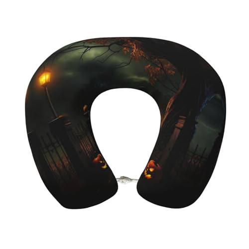 Almohada de espuma viscoelástica para cuello de viaje miniatura 1