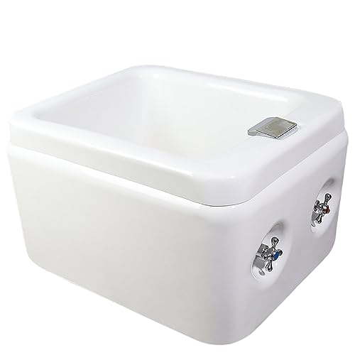 Bañera de masaje para pies acrílica portátil 56x46x34 cm