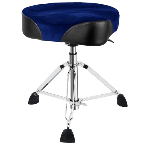 AKLOT Saddle Drum Throne, Hydraulic Drum Throne, Heavy Duty Drum Seat, Height Adjustable Suede Drum...
