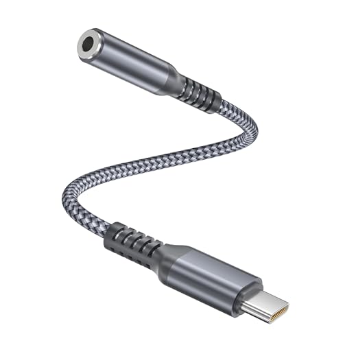 Elebase iPhone 17 Air Pro Max Headphone Adapter 0.6FT/0.18M,USB C to 3.5mm Aux Audio Converter,Type C to 1/8 Inch Auxiliary Jack for New Apple 16 15 Plus,iPad mini 6 7,Galaxy Z Fold Flip,S25 S24 S23