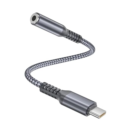 Elebase Adaptador USB C a Jack 3.5mm,Tipo C 3.5mm Hembra Auriculares DAC Audio Conector para iPhone 15,iPad 12.9 10,Air 4,Mini 6,Samsung Galaxy S23 S24 Ultra,Fold Flip 5 4,Oneplus Nord 8,Xiaomi 11/9