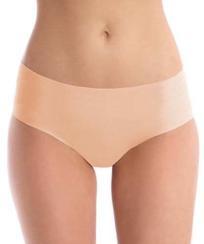 WANDER Womens Seamless Underwear No Show Cool Stretch Hipster Panties Low No Panty Line 3 Pack3