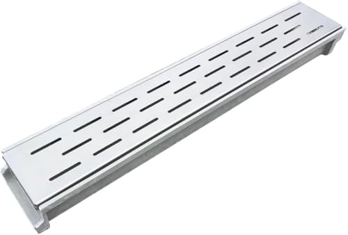 Grilles de drainage en acier gestion eaux extérieures 60x10x15cm