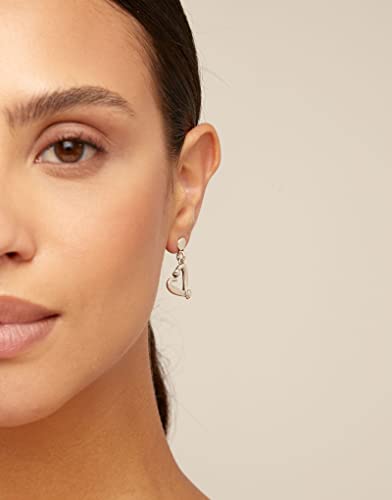 UNOde50 ONE LOVE Heart Dangle Earrings Sterling Silver-Plated3