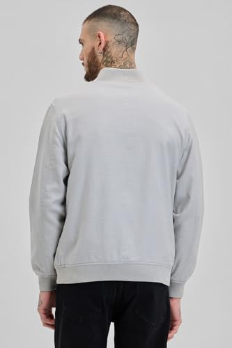 Image of SNITCH Mens Textured Relaxed Fit Jacket