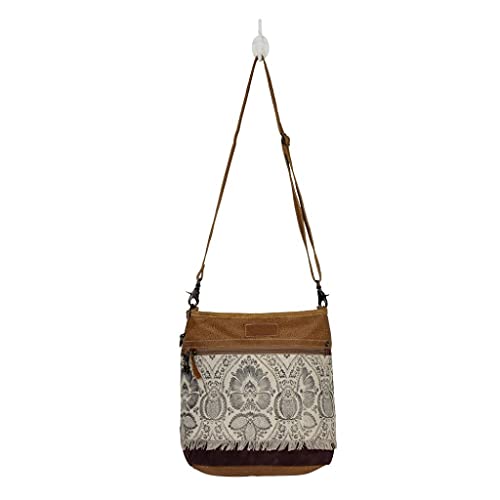 Myra Bag female Brandish Shoulder Bag Upcycled Canvas & Leather S-26563