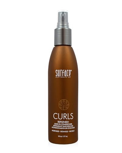 SURFACE Hair Curls Replenish Leave In Conditioner - Sulfate Free and Paraben Free Natural Hair Moisture 6oz