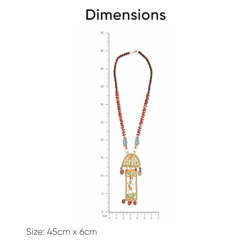 Image of AAKRITI ART CREATIONS Handcrafted Tribal Necklace Collection | Royal & Queen-Inspired Artisan Brass Statement Jewelry | Ethnic, Elegant & Regal Necklaces for Women