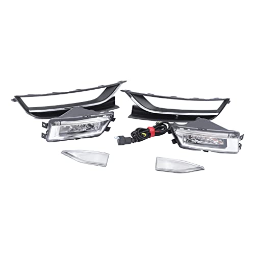 QUSKLISU Fog lights Assembly, Pair Halogen Headlamp for Volkswagen Passat 2012-2015 Front Driving Foglights Left Right Driver Passenger Side OE Part Number: 56D.941.700, 56D.941.699
