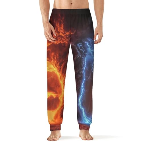 Tornado Thunderstorms Comfortable Mens Pajama Pants Soft Breathable Long Bottoms Sleep Pants