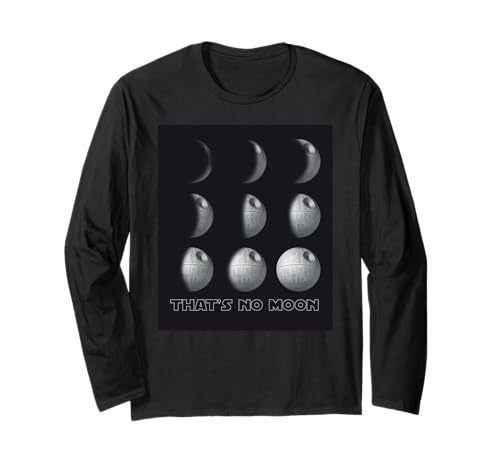 Star Wars cadeau t-shirt manches longues Étoile de la Mort design astronomie original pour anniversaire