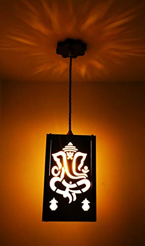 US DZIRE – THE BRAND OF LIFESTYLE ® 421 Ganpati Wooden Ceiling Hanging Lamp (with 15w Bulb) Pendant Light | for Home, Living Room Pooja ghar | Pack of 1 Beige US DZIRE – THE BRAND OF LIFESTYLE ® 421 Ganpati Wooden Ceiling Hanging Lamp (with 15w Bulb) Pendant Light | for Home, Living Room Pooja ghar | Pack of 1 Beige