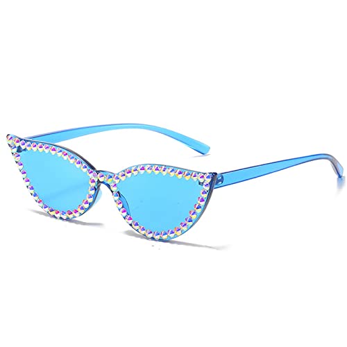 Diamond Cat Eye Sunglasses Fashion Crystal Rhinestone Vintage Frame Brand Design Sun Glasses Retro for Female UV400