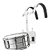 Gatuida Adjustable Snare Drum Carrier Durable Aluminum Back Frame for Marching Percussion Easy to Assemble Snare Drum Holder Accessory White