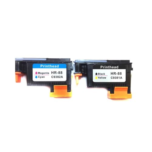 TWEJHX Cabezal de impresión 88 Compatible con Modelos de Impresora Officejet Pro K5400 K550 K8600 L7480 L7550 L7580 L7590 L7650 para número de Pieza C9381A C9382A(1 Set)