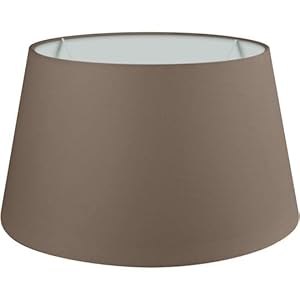 Wogati Premium Baumwoll Lampenschirm Braun XXL