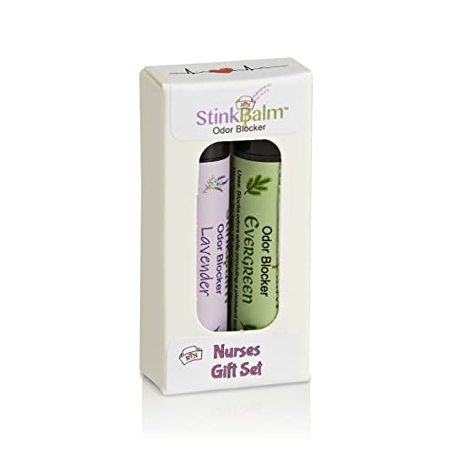 StinkBalm Odor Blocker Nurses Gift Set 2 Pack - Nurse Gifts for Women - Gifts for Nurses, Nurse Appreciation Gifts - Nurses Week Gifts - Nursing Gifts, New Nurses Gifts, Nursing Graduation Gifts - RN