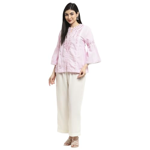 Image of BIBA Women Cotton Straight Dyed Kurti