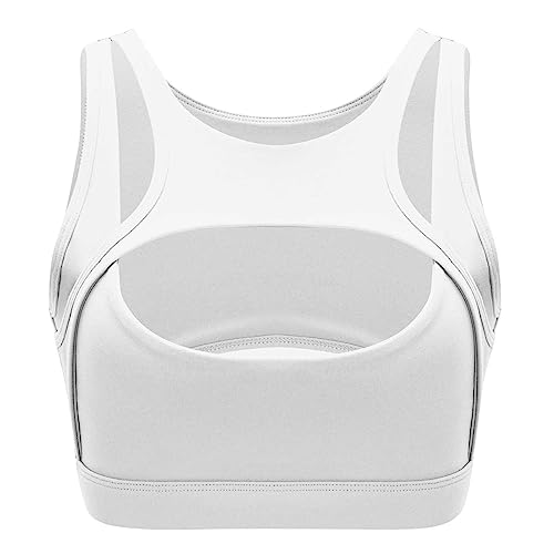 Sujetador deportivo sólido para mujer con diseño hueco transpirable 2027