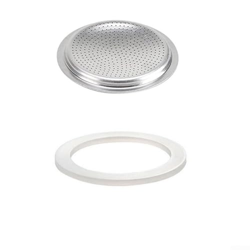 Joint en caoutchouc de silicone avec tamis pour café/expresso, moka (3 tasses + tamis )