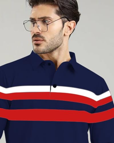 Image of AUSK Men Polo T-Shirt || Full Sleeves Polo T Shirts for Men || Mens T-Shirts