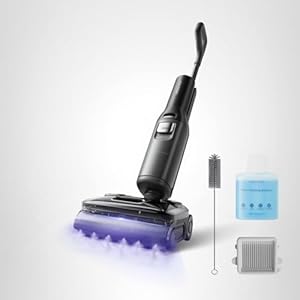 roborock F25 Ultra Steam Wet Dry Vacuum Cleaner, 356°F Steam Mop & 187°F Hot Water Cordless Vacuum Mop All in One, Floor Washer with Blue Light, 194°F Self-Cleaning, 180° Lay-Flat, AI Assitant Wheels