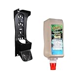 Zenex Magic Hand Soap & Push-Style Dispenser Bundle - 3.55L Industrial Hand Cleaner with Walnut Shell Scrubbers & Wall Mounted Dispenser | Moisturizing | Remove Grease & Grime | Easy Install