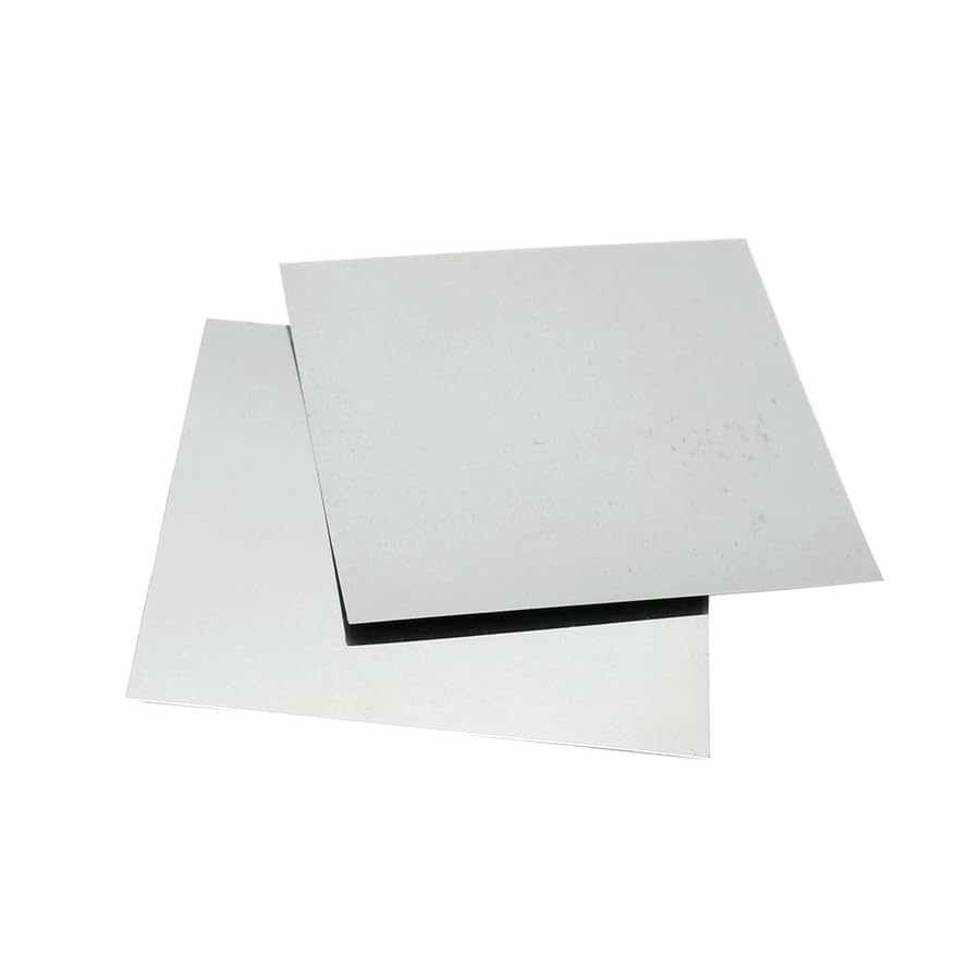 Lastra di stagno ad alta purezza Sn≥99,99% 100x100 mm Spessore 0,2 mm
