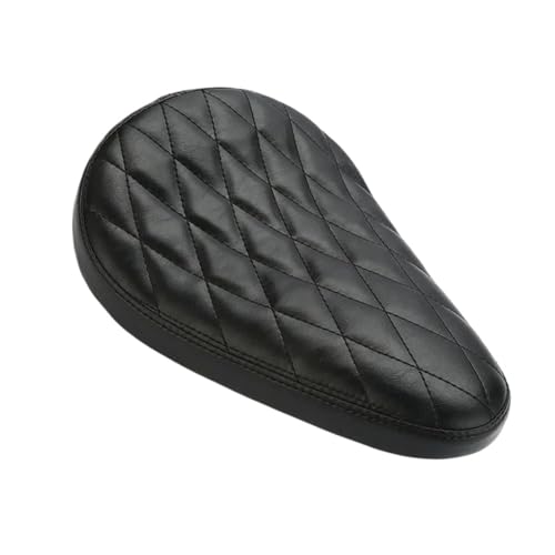 Siège moto en cuir noir vintage pour de longues balades en Sportster