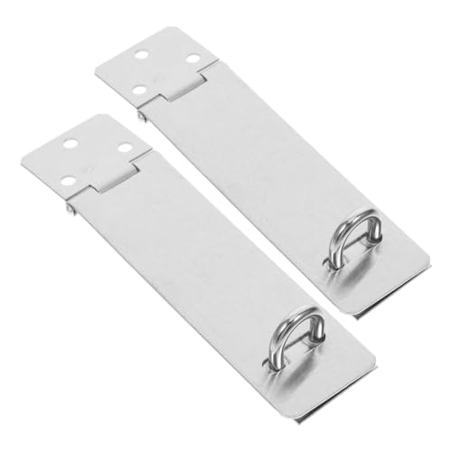 HEATSHAKING 2セット ステンレス鋼製セキュリティドアラッチ 耐候性堅牢ロック搭載 屋内外対応 小型省スペース設計 物置 納屋 キャビネット用防