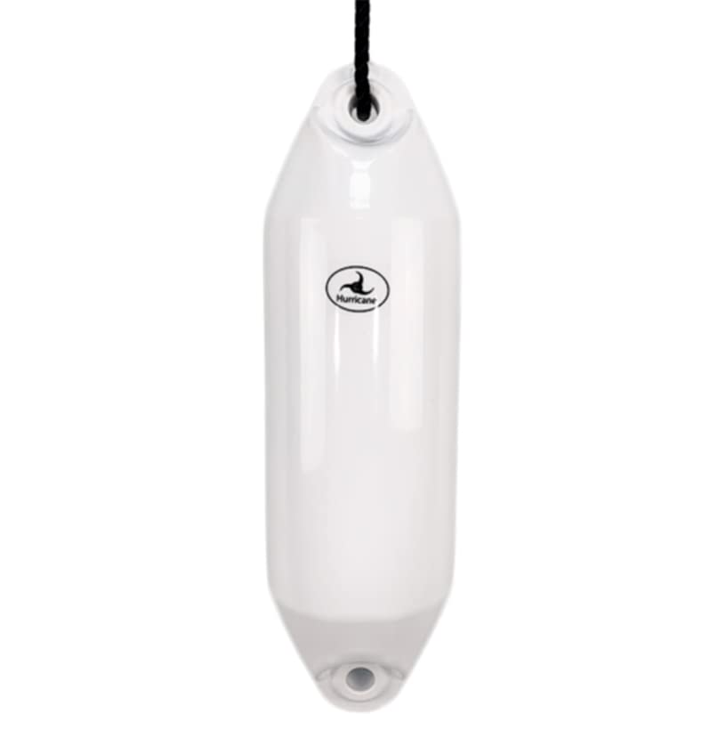 Hurricane Fenders Original Series Boat Fender PM02 48cm x 14cm (19" x 5") - White