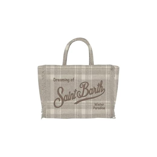Mc2 Saint Barth Donna Borsa A Mano VAMI024 Poliestere Grigio Chiaro Taglia Unica