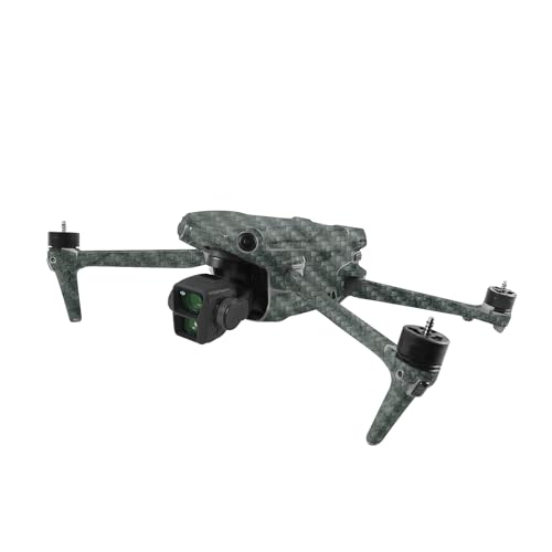 Image of MightySkins Carbon Fiber Skin Compatible with DJI Air 3 - Green Stone | Protective, Durable Textured Carbon Fiber Finish | Easy to Apply
