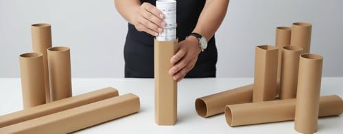 Teilemagnet Versandhülse Quadratisch 2 Meter 10 Stück 80x80 mm Versandkarton Made in Germany