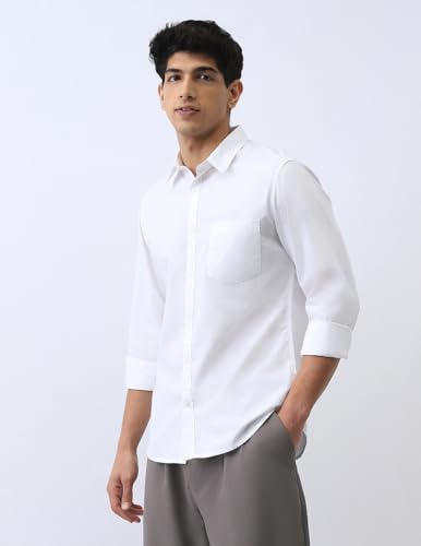 Image of Urbano Fashion Men's Cotton Full Sleeve Regular Fit Casual Solid Shirt