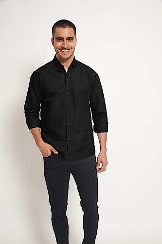 Image of SWADESI STUFF Ragular Fit Full Sleev Solid Casual Regular Fit Shirt For Men
