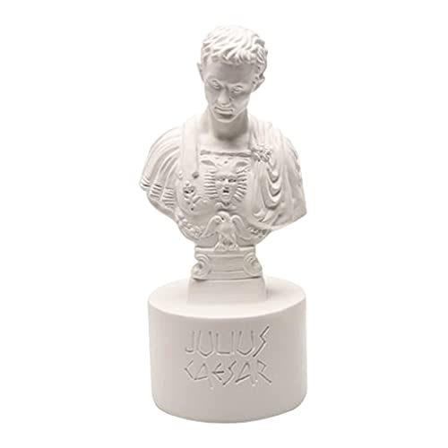 perfeclan Caesar Stifthalter Statue Organizer Bleistiftbox Stifthalter Stiftbecher Stift Cup für Home Office Room Desktop Decor Supplies Geschenk(Weiß) Cover