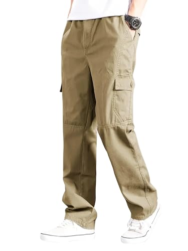 Image of Lymio Cargo for Men || Cotton Cargo Pant || Drawstring Waist Pant (Also Available in Plus Sizes) (117-120)