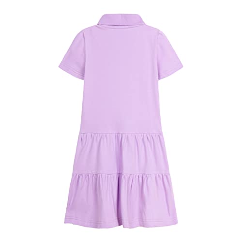 Mud Kingdom Little Girls Short Sleeve Polo Dress Pique Summer Ruffle Drop Waist2