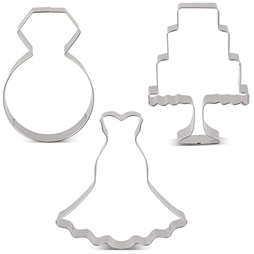 LILIAO 3-Pc Wedding Cutter Set
