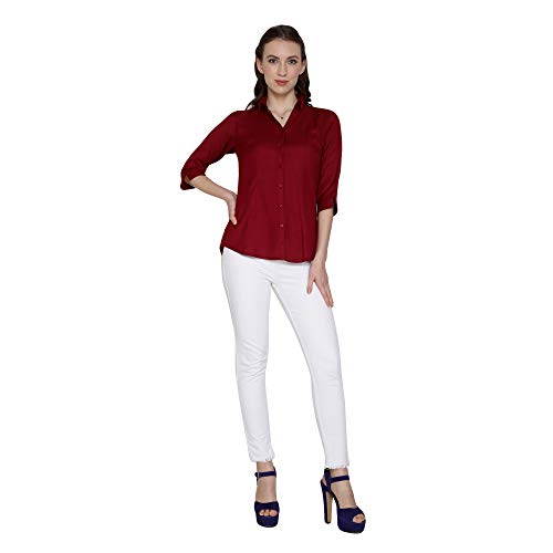 Image of Blue RoninWomen Stylish Western Official Formal Shirts for Women Regular fit Shirts for Women