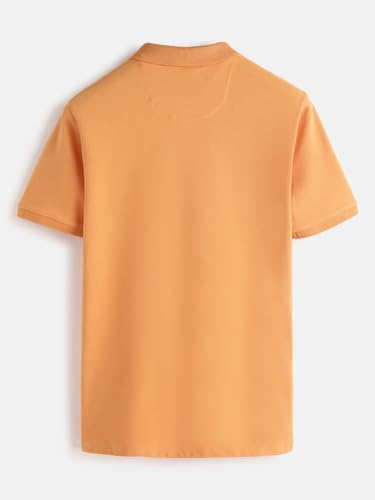 Image of WROGN Men's Pure Cotton Pique Stretch T-Shirt | Slim Fit