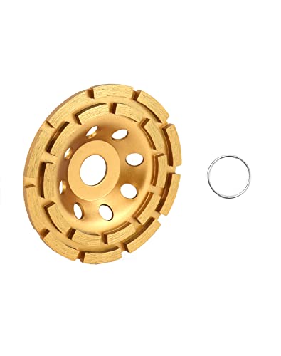 QWORK® diamond cup, grinding disc, grinding wheel, 125 mm x 22.2 mm for concrete, plaster, granite, resin, tile adhesives, natural stone, etc 2 QWORK® diamond cup, grinding disc, grinding wheel, 125 mm x 22.2 mm for concrete, plaster, granite, resin, tile adhesives, natural stone, etc - Image 2