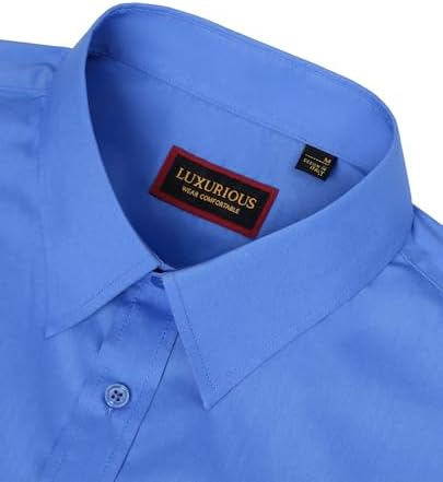 Lion Nardo Cotton Mens Dress Shirts Long Sleeve Big and Tall Dress Shirts for Men Wrinkle Free Button Down Shirts Regular Fit